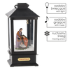 LANTERNĂ DE SăRBĂTOARE 13 x 13 x 30 CM CU INSERTIE LED MUZICAL - NEAGRĂ - SFÂNTA FAMILIE *9386