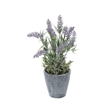 SZTUCZNA ROŚLINA - LAWENDA W DONICZCE 32 CM opak=4 szt *3306