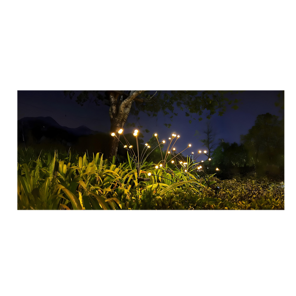 Sada 2 solárnych lámp H 70 cm s 6 LED teplou bielou *5899