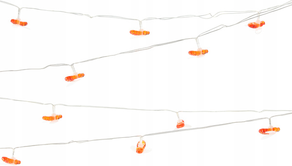 LED SOLAR GARDEN GARLAND LUNGIME 2 + 3,8 M BURSUCURI 20 LED ALB CALD *3637