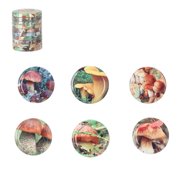 SET OF 10 LIDS FI 66 MUSHROOMS MIX
