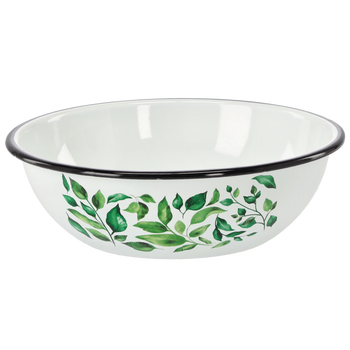 ENAMEL BOWL 2.5 L 24,5 CM WHITE