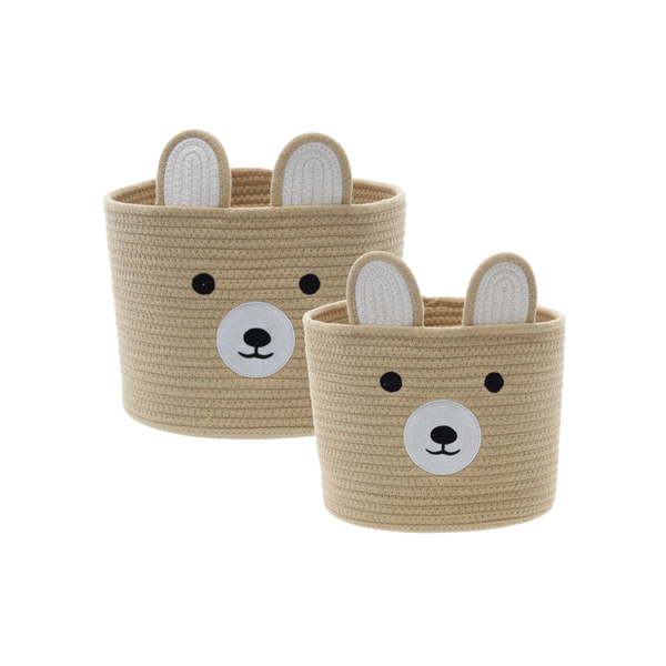 ZESTAW 2 ORGANIZERÓW ZWIERZĄTKO BEŻOWY