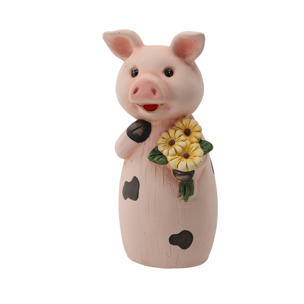 DECORAȚIUNE CERAMICĂ PENTRU STÂLPI DE ÎNÎNDRĂ - ANIMALE 11 x 10 x 22 CM AMESTEC DE MODELE disp=6buc *0319