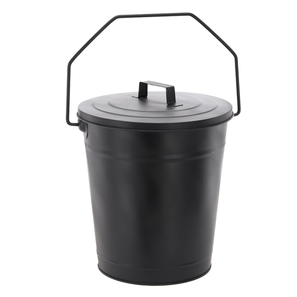 WIADRO NA POPIÓŁ Z POKRYWKĄ ŚR:21/27CM, WYS.36CM *5844