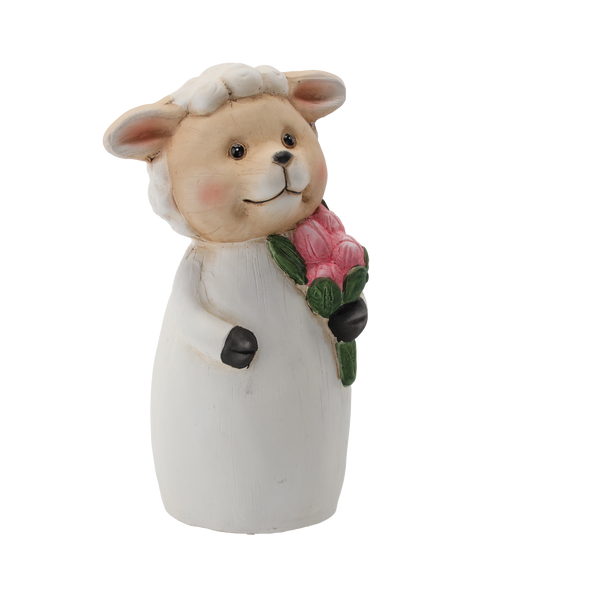 DECORAȚIUNE CERAMICĂ PENTRU STÂLPI DE ÎNÎNDRĂ - ANIMALE 11 x 10 x 22 CM AMESTEC DE MODELE disp=6buc *0319