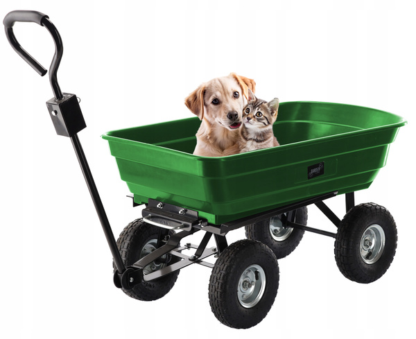 WÓZEK OGRODOWY DWUFUNKCYJNY ZIELONY *0061