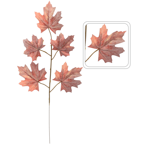 ARTIFICIAL BRANCH - MAPLE LEAF 57 x 21 CM