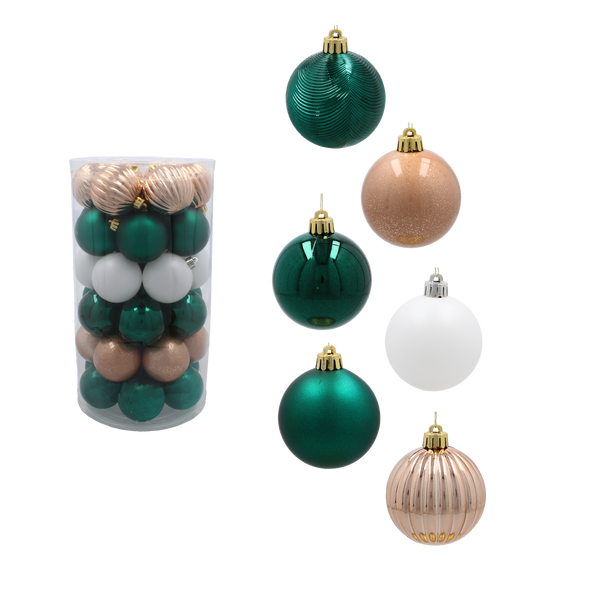 KPL. 41 BOMBS IN A 6 CM TUBE GREEN / CHAMPAGNE / WHITE *3603