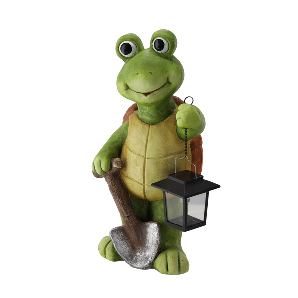 ZAHRADNÍ FIGURKA - ŽELVA S LANTERNOU 20,7 x 17 x 42,5 CM LED *7171