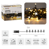 LAMPKI LED 300L CIEPŁY BIAŁY + ZIMNY FLASH, DŁ. 3 + 15 M WEWN/ZEWN *9539