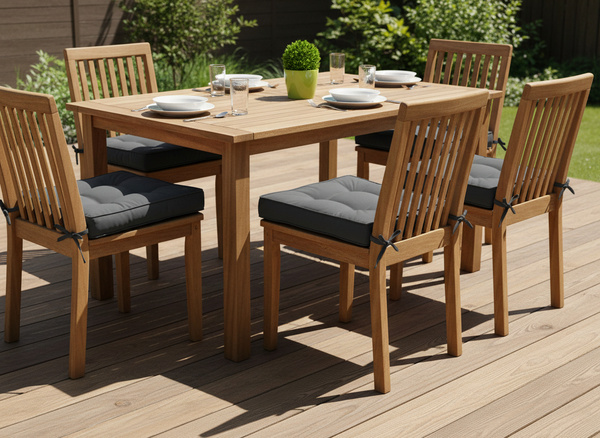 PODUSZKA NA KRZESŁO 40 x 40 x 6 CM CIEMNOSZARY