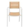 GARDEN CHAIR WHITE / BEIGE