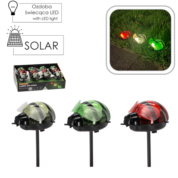 LAMPĂ SOLARĂ AMUZANTĂ CU ALBINĂ 7,5 x 6 x 14 CM ALB CALD disp=12buc *5691