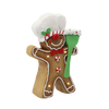 FIGURINE OF THE NATIVITY - GINGERBREAD MAN BOY/GIRL 25 X 9.5 X 35.5 CM LED