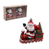 KPL. 2 DECORAȚIUNI DE BRAD - TREN CU MOȘ CRĂCIUN 10 X 4,5 X 10 CM ambalaj=12 buc *7366