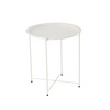 STOLIK KAWOWY OKRĄGŁY 47 x 47 x 50,5 CM BIAŁY *1074