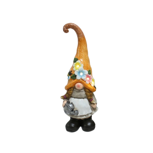 ZÁHRADNÍ FIGURKA - SKŘÍTEK CHLAPEČEK / DÍVČÍ 12,6 x 11 x 35 CM LED *7751