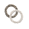 WICKER WREATH 30 CM WHITE / GRAY