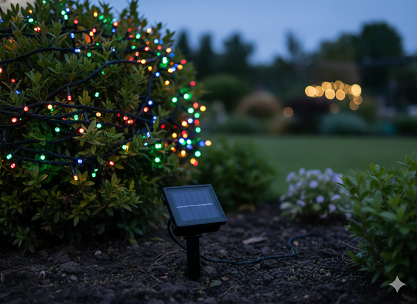 LAMPURI SOLARE LED 200L MULTICOLOR, LUNGIME 2 + 20 M *9959