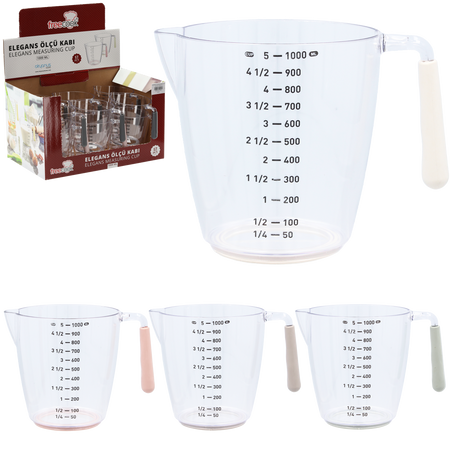 JUG WITH SCALE 1000 ML PACK=12PCS