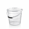 WIADRO TRANSPARENTNE Z POKRYWĄ 10L *8076