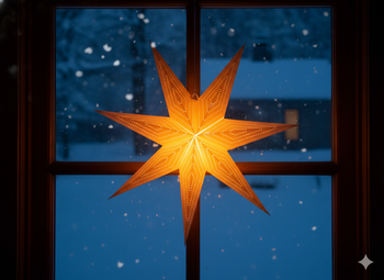 PAPER DECORATIVE STAR 60 CM GOLD