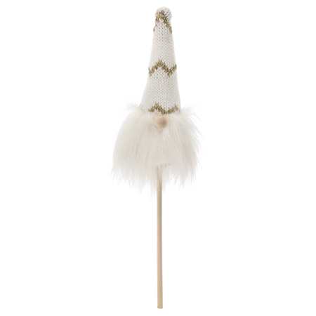 CHRISTMAS GNOME ON A STICK 7 x 3 x 24 CM MIX COLORS