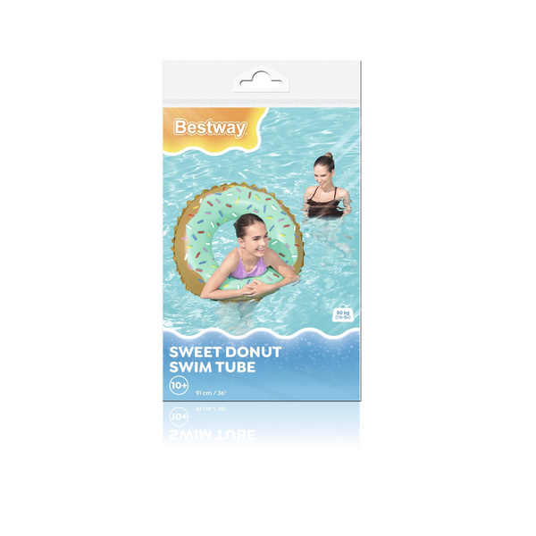 KOŁO PLAŻOWE DMUCHANE SŁODKI DONUT FI 91CM *7403