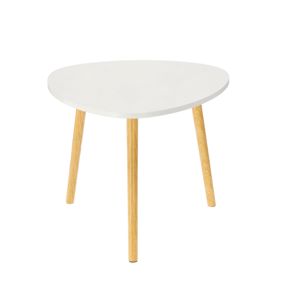 MESA DE CAFEA DIN DOUĂ PIESE DIN Lemn ALB - MARO *2275