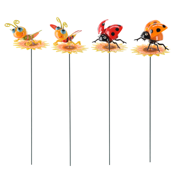 DECORATION ON A STAKE FOR A PLANT POT/GARDEN – MIXED DESIGNS 11 CM / 50 CM