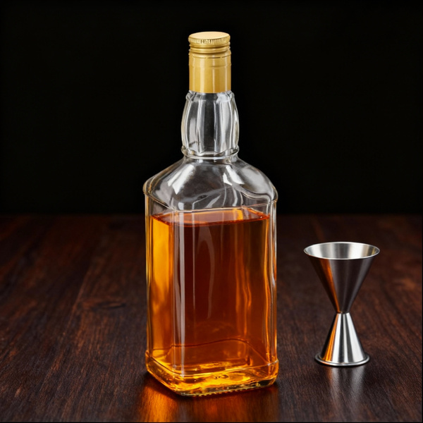 BOTTLE 700 ML DANIELS + CAP FI 28x38, ZGRZ=8 PCS