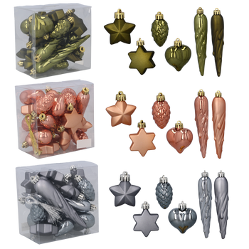 KPL. 20 OLIVOVÝCH/ MEĎOVÝCH/ GRAFITOVÝCH MIXOVANÝCH VZOROV *7078