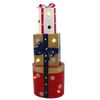 ORNAMENT BOŽONÁRIC - CADOURI METALICE MIX DE FORME LED 18 x 13 x 50 CM *5234