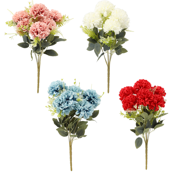 ARTIFICIAL FLOWER - 7 FLOWERS 42 CM MIX COLORS