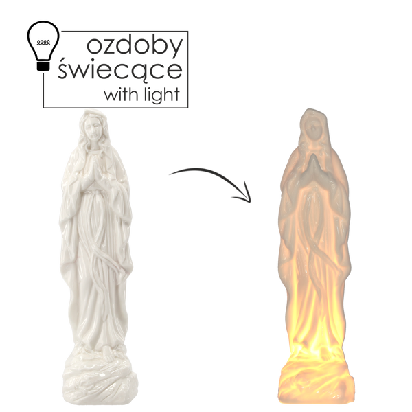 FIGURINĂ SFINTA MARIA LED ÎNĂLȚIME 28,8 CM ambalaj=1buc *3607