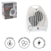 VENTILATOR ELECTRIC PENTRU ÎNCĂLZIRE / RĂȘCHILĂ CU SIGURANȚĂ ALBĂ 2000W *7254