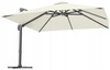 GARDEN UMBRELLA "ROMA" 3 X 4 M BEIGE WITH COVER