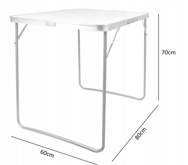 ZLOŽENÝ TURISTICKÝ STÔL 80 x 60 x 70 cm *3504