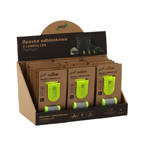 Reflexní páska s LED lampičkou disp=24 ks *1045