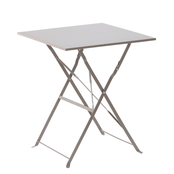 SET DE MOBILIER DE GRĂDINĂ GRI (MASĂ PATRATĂ + 2 SCAUNE) *5165