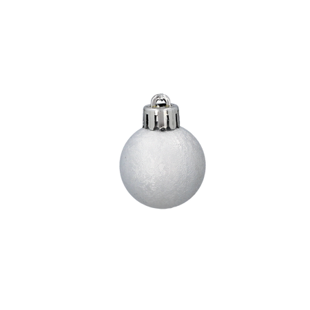 KPL. 24 BOMBĂ 3 CM ROȘU/ AURII/ARGINTII MIX DE MODELE *7146