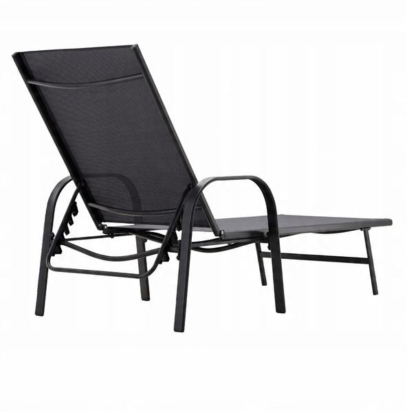 GARDEN LOUNGER 195x69x94cm DARK GREY *6111