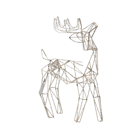 CHRISTMAS DECORATION - LED REINDEER 44 CM GEOMETRIC