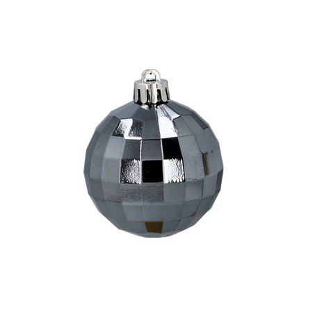 SET OF 35 BAUBLES OLIVE/COPPER/GRAPHITE MIX DESIGNS