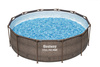 RATTAN FRAME POOL 3.66 X 1 M (POOL, FILTER PUMP, LADDER)