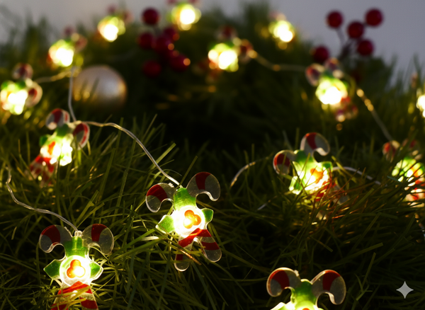 LED SVETELNÝ REŤAZ CUKRÍKY 20L NA BATÉRIE bal=20ks *2199