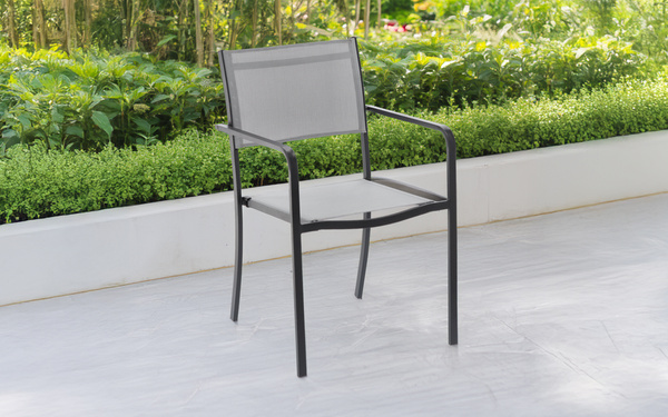 GARDEN CHAIR GREY 54X55X86CM