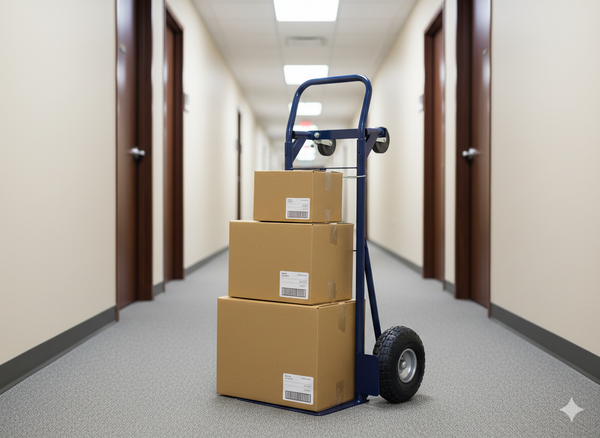 WÓZEK MAGAZYNOWY DWUFUNKCYJNY NIEBIESKI. UDŹWIG: 150 KG / 200 KG