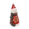 FIGURKA BOŽÍHO NAROZENÍ - SNEHULÁK SE SNEHOVOU KULIČKOU 18,7 X 18 X 39,7 CM LED *1476
